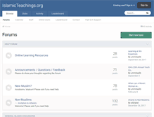 Tablet Screenshot of islamicteachings.org